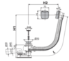 Alcaplast A51CR-80 Слив-перелив