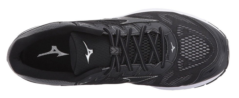 Беговые кроссовки мужские Mizuno Wave Rider 21 черные - 4