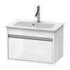 Duravit Ketho KT642202222 База под раковину 410x600x385, 1 выдв.ящик, цвет белый глянцевый