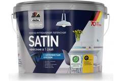 Краска для стен и потолков латексная Dufa Premium Satin Интерьерная полуматовая база 3