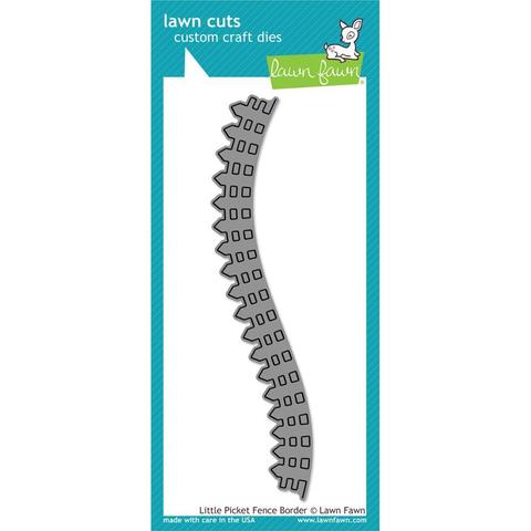 НОЖИ Lawn Fawn Cuts Custom Craft Die  - Little Picket Fence Border