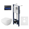 Am.Pm IS450A38.50A1700 Инст с клав Touchless Pro стекло. чёр с подв унит Inspire V2.0 FlashClean с сид м/л