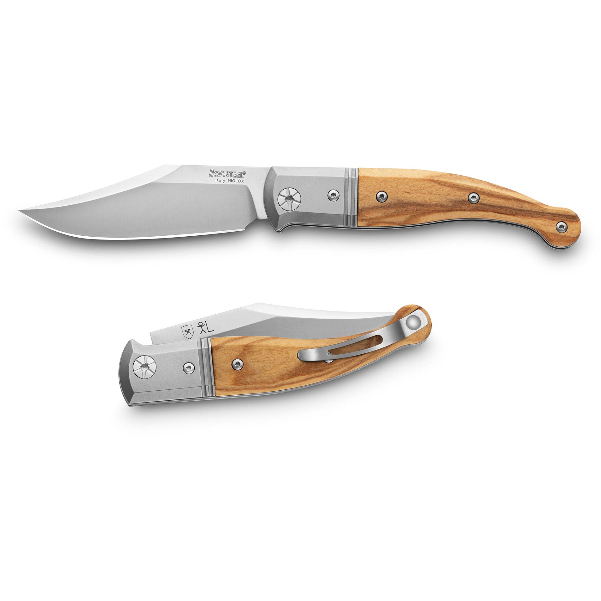 Складной нож LionSteel Gitano, сталь Niolox, рукоять Olive