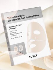 Гидрогелевая маска с Альфа-Арбутином и коллагеном COSRX The Alpha-Arbutin Discoloration Care Hydrogel Mask 3 шт.