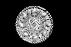 Силиконовый молд Славянский Оберег звезда Руси (Квадрат Сварога) в солнце