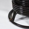 Кресло-качалка Папасан (PAPASAN 23/01 W /с подушкой и ремешками/ (Antique brown (античный черно-коричневый)