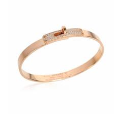 Браслет HERMES Kelly rose/white VGOLD