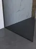 BelBagno UNO-L-1-TB-110-GR-Cr Душевая перегородка универсальная с односторонним входом, стекло графит, профиль хром, 1100x2000 мм