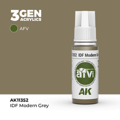 Акриловая краска AK Interactive IDF Modern Grey 3GEN AFV, 18мл