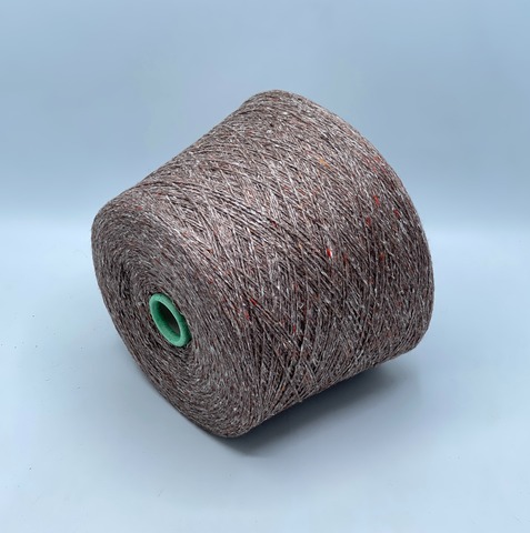 Filcom, Tibet tweed 2/11 550м. 50%Як, 50%Шелк, Cеро-коричневый с розовым подтоном,твидовый(135), 42078