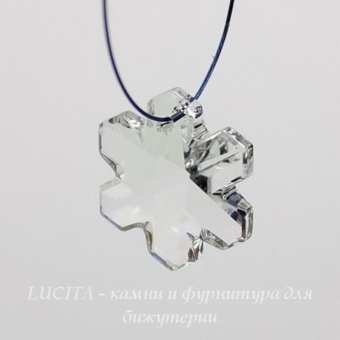 6704 Подвеска Сваровски Снежинка Crystal (20 мм) ()