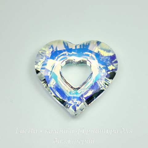 6262 Подвеска Сваровски Miss U Heart Crystal AB (26 мм) ()