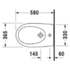 Duravit Architec 2531150000 Биде подвесное