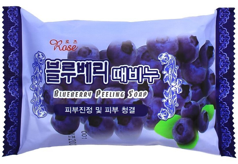 Мыло-пилинг с ароматом черники Rose Blueberry Peeling Soap