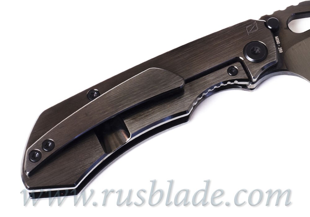 CKF/Rotten Evo 3.0B (All black handle and blade DLC edition, M390 satin, Ti backspacer) - фотография 