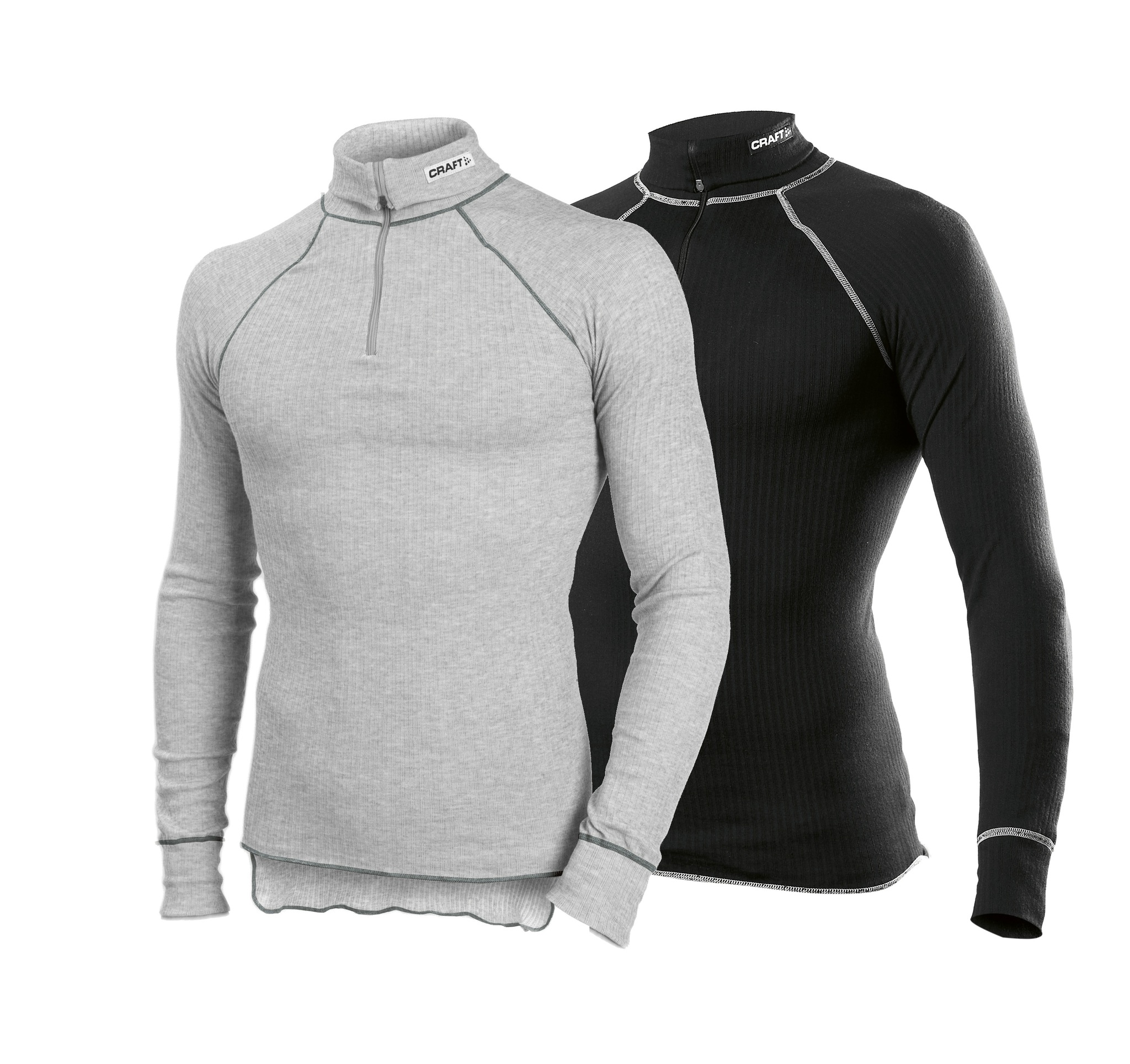 Комплект  Рубашек Craft Active Zip мужская серый + черный