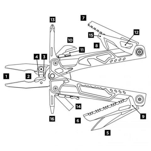 Мультитул Leatherman OHT Black, 16 функций, чёрный нейлоновый чехол (831639) | Wenger-Victorinox.Ru