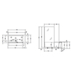 Duravit Shower + Bath 700403000100000 Ванна 1700х750хh2105 мм, с входн дверью и душевой шторкой ЗЕРКАЛЬНОЙ, SX - левосторонняя, цвет: белый (без слива-перел)