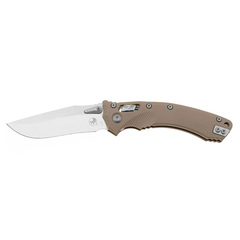 Фото Складной нож Microtech Amphibian 137RL-10FLGTTA, сталь M390, рукоять G10, бежевый