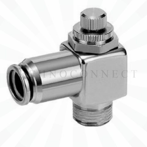 ASG420F-02-08S  Дроссель с обратным клапаном, нерж. ст