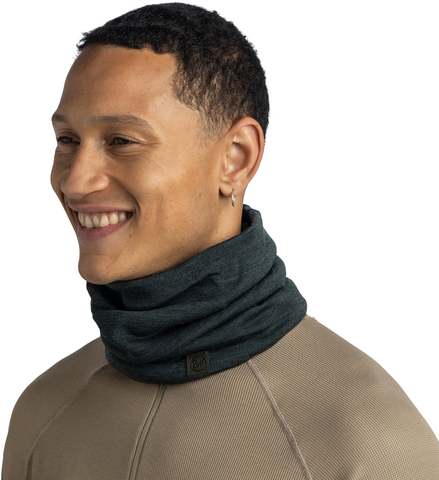 Картинка шарф-труба Buff Merino Heavyweight Solid Forest - 2