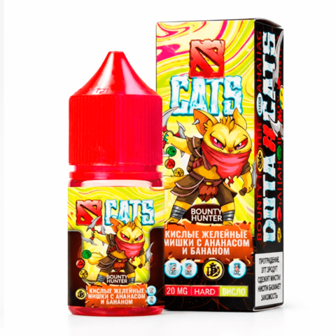 Жидкость DOTA CATS Salt 2% STRONG 30 ml - Кислые Желейные мишки с Ананасом и Бананом