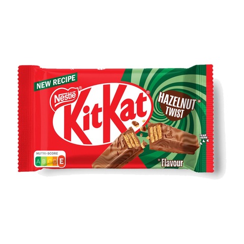 Шоколадный батончик KitKat 4 Finger Hazelnut со вкусом фундука, 41,5 г
