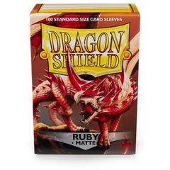 Dragon Shield - Рубиновые матовые протекторы 100 штук