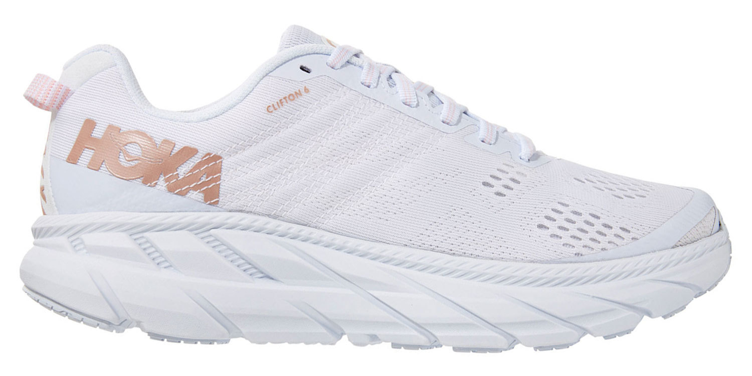 Hoka One One Clifton 6 кроссовки для бега женские белые