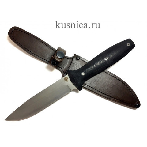 Нож Кедр, рукоять черная G10, Saro