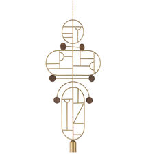 Подвесной светильник NOMON HOME WOODEN DOTS, CONF. 19, GOLD/WALNUT