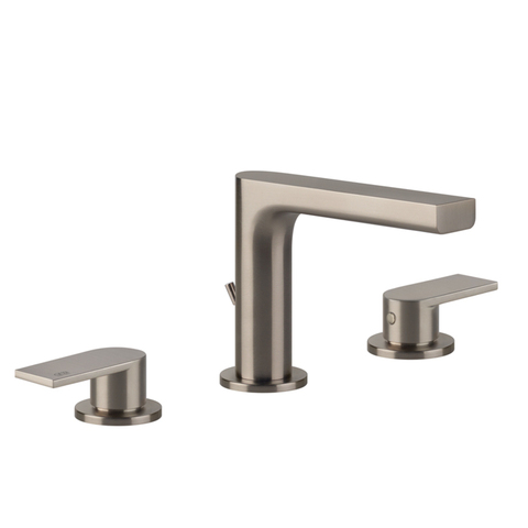 Gessi Emporio Via manzoni 38612#149 Смеситель для раковины на 3 отверстия, донный клапан и соединительные шланги, цвет: Finox Brushed Nickel