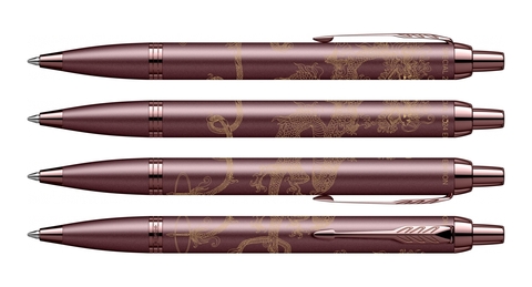 Ручка шариковая Parker IM Monochrome Dragon SE, Burgundy (2190514_LE24)