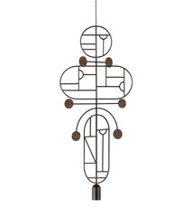Подвесной светильник NOMON HOME WOODEN DOTS, CONF. 19, GRAPHITE/WALNUT