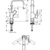 Hansgrohe Metropol 74511000 Смеситель для раковины с высоким изливом и с донным клапаном