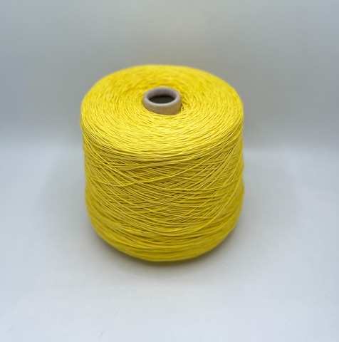 Бобинная пряжа (пр.Италия), art.Cotone, 350м/100 гр. 100%Хлопок, цвет-Желтый , арт.34751