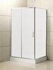 BelBagno Uno UNO-AH-1-100/80-M-CR Душевой уголок прямоугольный, цвет: хром