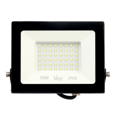 Прожектор светодиодный 50Вт, IP65 6500K, черный (Very) 89-0-655