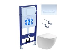 Aquatek SET Aquatek ЕВРОПА T KDI21 SET Aquatek ЕВРОПА T KDI21 (рама Aquatek Standard INS-0000012 с клавишей KDI-0000021 и крепежом KKI-0000002+унитаз AQ1900T-00 с тонким сиденьем sc) фото
