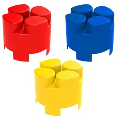 Элемент круговой 9x9x7.5 см для конструктора 7,5"