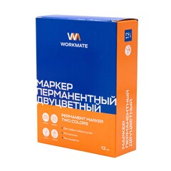 Маркер перманентный, двусторонний, цвета черный/красный, ширина линии 1,5-3мм (Россия) 13-0-063