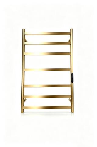 Полотенцесушитель электрический REIN Classic Cube 7-Brushed Gold 800*500 мм
