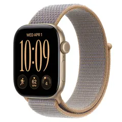 Умные часы Apple Watch Series 12 GPS, 42mm, Light Gold Aluminum Case with Chambray Blue Sport Loop