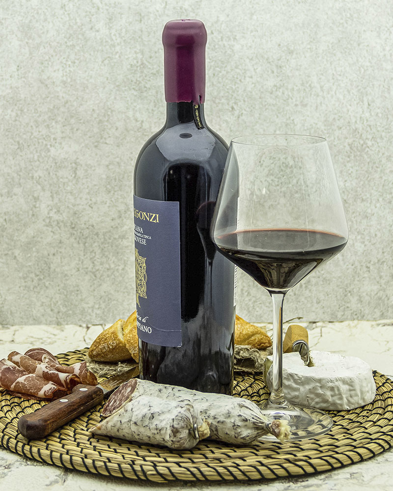 Вино Fattoria di Calappiano Санджовезе Коллегонци Красное Сухое 2015 г.у. 15,0% 0,75 л, Италия