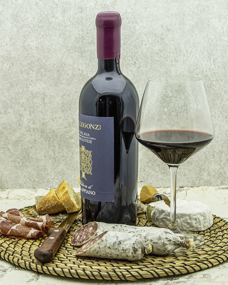 Вино Fattoria di Calappiano Санджовезе Коллегонци Красное Сухое 2015 г.у. 15,0% 0,75 л, Италия