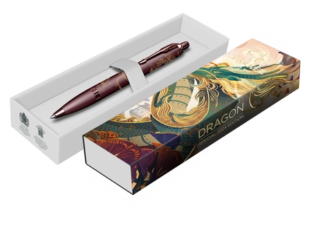 Ручка шариковая Parker IM Monochrome Dragon SE, Burgundy (2190514_LE24)
