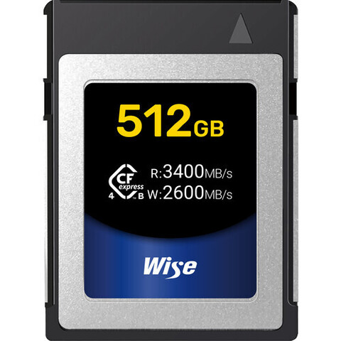 Карта памяти Wise 512GB Advanced CFexpress 4.0 Type B 3400/2600/800 MB/s