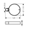 Hansgrohe Casetta 28678000 Мыльница на штангу