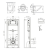 Am.Pm IS450A38.50A1700 Инст с клав Touchless Pro стекло. чёр с подв унит Inspire V2.0 FlashClean с сид м/л