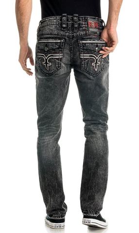 Rock Revival | Джинсы мужские ZACKARY A203 ALT STRAIGHT TJ3511A203 сзади